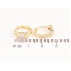 Серьги Xuping цвет Позолота 14K колечки "Узор с кристаллами" фото №2 Серьги Xuping цвет Позолота 14K колечки "Узор с кристаллами" фото №2