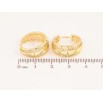 Сережки Xuping колір Позолота 14K колечка "Декоративний візерунок" фото №2 Сережки Xuping колір Позолота 14K колечка "Декоративний візерунок" фото №2