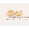 Сережки Xuping колір Позолота 14K колечка "Декоративний візерунок" фото №2