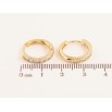 Серьги Xuping цвет Позолота 14K колечки "Дорожки кристаллов" фото №2 Серьги Xuping цвет Позолота 14K колечки "Дорожки кристаллов" фото №2