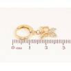 Сережки Xuping колір Позолота 14K підвіски на колечках "Метелики" фото №2