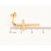 Сережки Xuping TTM Stainless Steel колір 14K пусети "Хрестики" фото №2 Сережки Xuping TTM Stainless Steel колір 14K пусети "Хрестики" фото №2