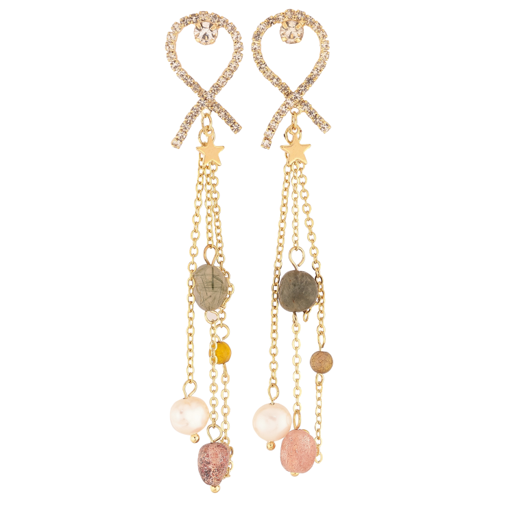 Серьги Xuping цвет Позолота 14K пусеты "Декоративные подвески" фото №9