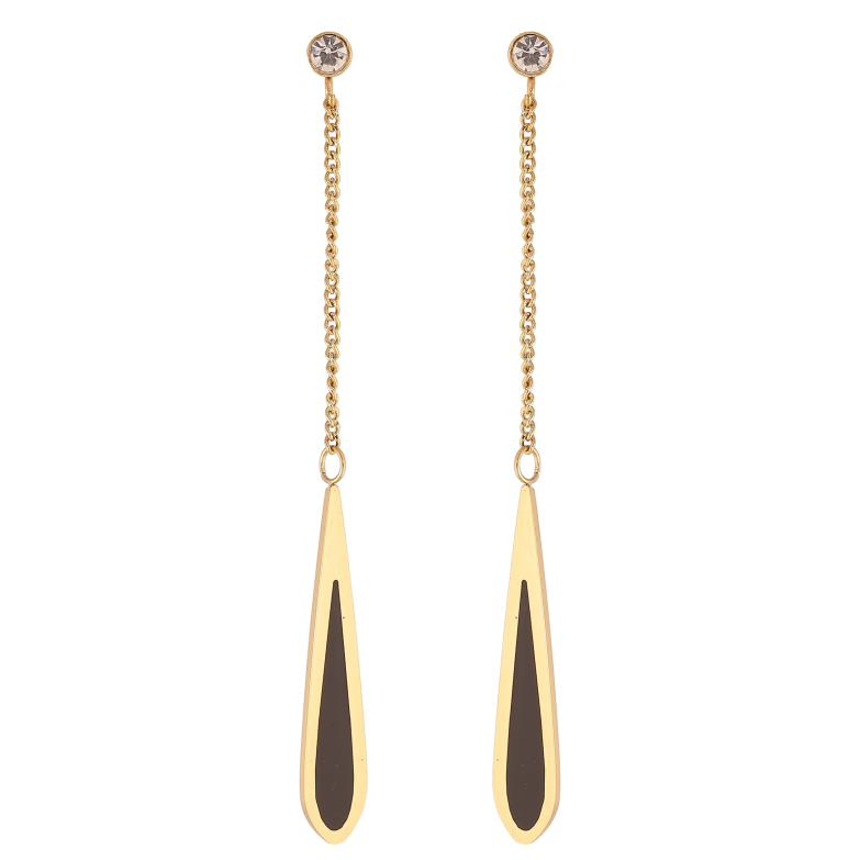 Сережки Xuping TTM Stainless Steel колір 14K пусети "Декоративні підвіски" фото №1