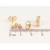 Серьги Xuping цвет Позолота 14K пусеты "Змейки с кристаллами" фото №2