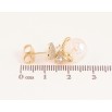 Серьги Xuping цвет Позолота 14K пусеты "Сердечки с жемчужными подвесками" фото №2 Серьги Xuping цвет Позолота 14K пусеты "Сердечки с жемчужными подвесками" фото №2