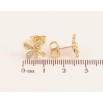 Сережки Xuping колір Позолота 14K пусети "Кристальні квіточки" фото №2 Сережки Xuping колір Позолота 14K пусети "Кристальні квіточки" фото №2