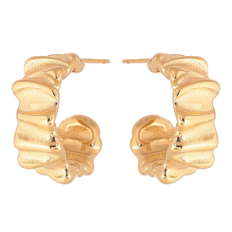 Сережки Xuping колір Позолота 14K пусети "Декоративні дуги" фото №13