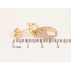 Сережки Xuping колір Позолота 14K пусети "Замочки" фото №2 Сережки Xuping колір Позолота 14K пусети "Замочки" фото №2
