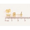 Сережки Xuping колір Позолота 14K пусети "Банти з кристалами" фото №2 Сережки Xuping колір Позолота 14K пусети "Банти з кристалами" фото №2