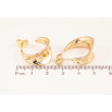 Сережки Xuping колір Позолота 14K пусети "Декоративні дуги" фото №2 Сережки Xuping колір Позолота 14K пусети "Декоративні дуги" фото №2