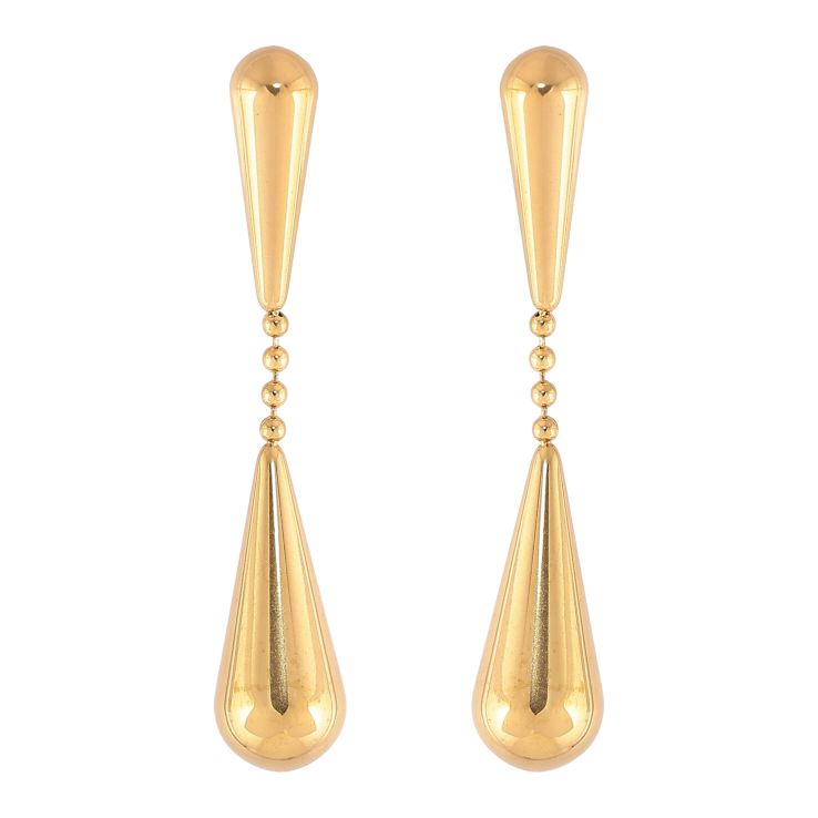 Сережки Xuping TTM Stainless Steel колір 14K пусети "Декоративні підвіски" фото №25