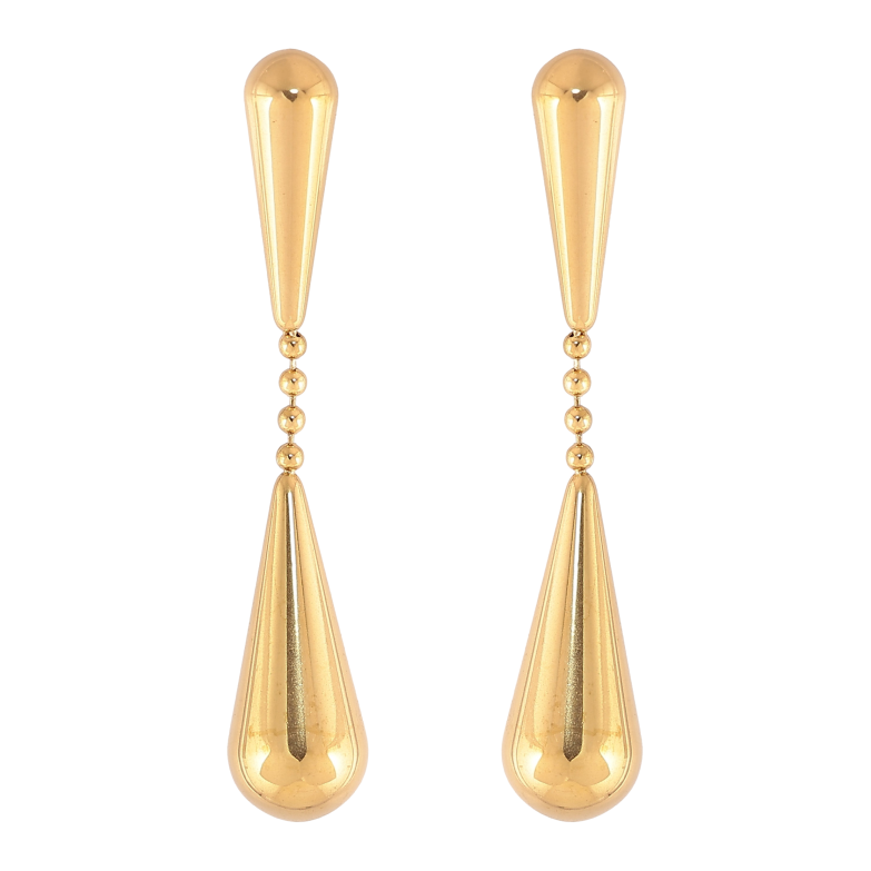Серьги Xuping TTM Stainless Steel цвет 14K пусеты "Декоративные подвески" фото №3
