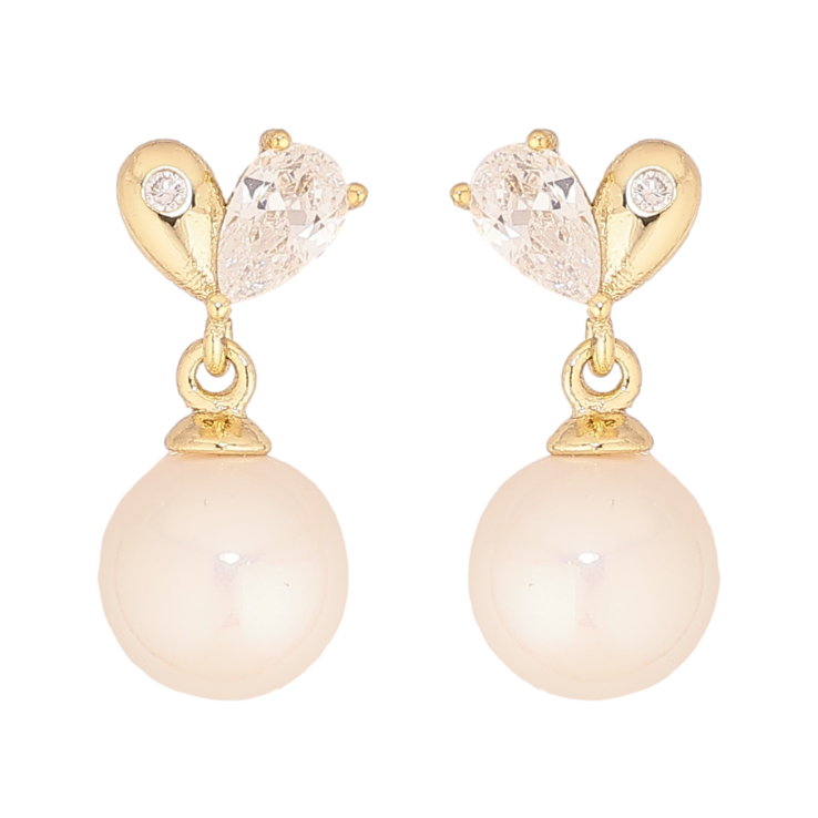 Сережки Xuping колір Позолота 14K пусети "Перлинні підвіски" фото №18 Сережки Xuping колір Позолота 14K пусети "Перлинні підвіски" фото №18