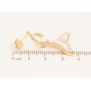 Серьги Xuping цвет Позолота 14K пусеты "Подвески хвост русалки" фото №2