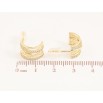 Сережки Xuping колір Позолота 14K пусети "Декоративні дуги" фото №2 Сережки Xuping колір Позолота 14K пусети "Декоративні дуги" фото №2