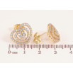 Сережки Xuping колір Позолота 14K пусети "Сердечки з кристалами" фото №2 Сережки Xuping колір Позолота 14K пусети "Сердечки з кристалами" фото №2