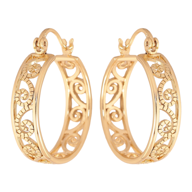 Сережки Xuping колір Позолота 14K замок-шпилька "Кільця з вензельним візерунком" ø 2.5см фото №15 Сережки Xuping колір Позолота 14K замок-шпилька "Кільця з вензельним візерунком" ø 2.5см фото №15