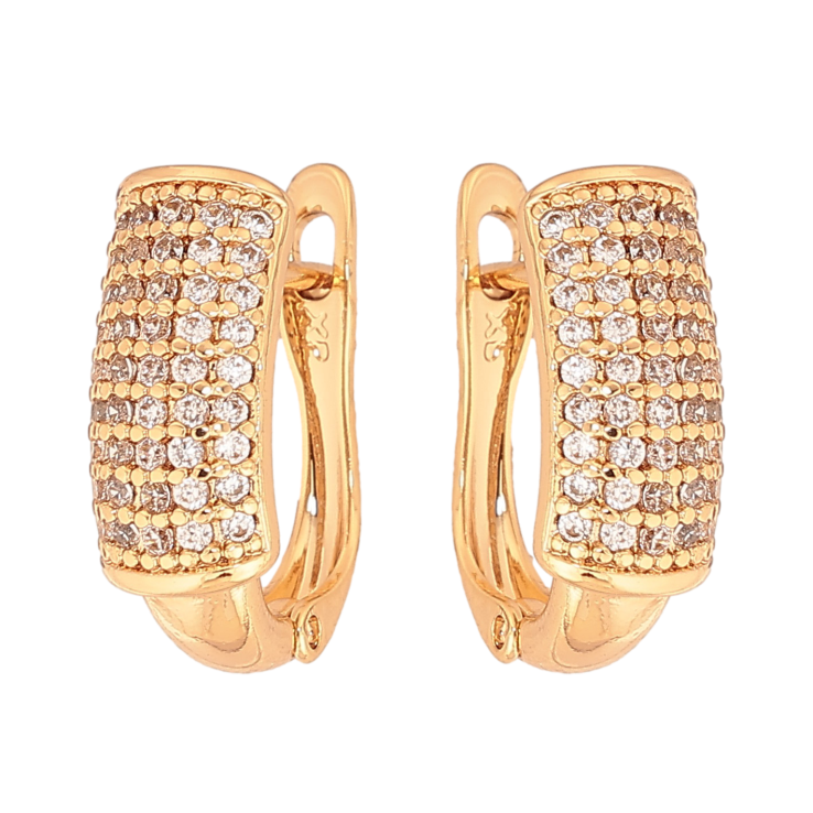 Серьги Xuping цвет Позолота 18К английский замок "Инкрустация кристаллами" фото №20 Серьги Xuping цвет Позолота 18К английский замок "Инкрустация кристаллами" фото №20