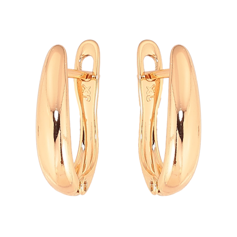 Серьги Xuping цвет Позолота 18К английский замок "Декоративные" фото №1