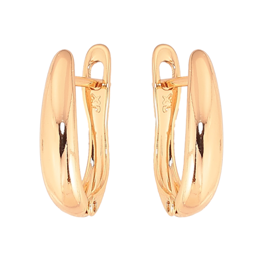 Серьги Xuping цвет Позолота 18К английский замок "Декоративные" фото №1