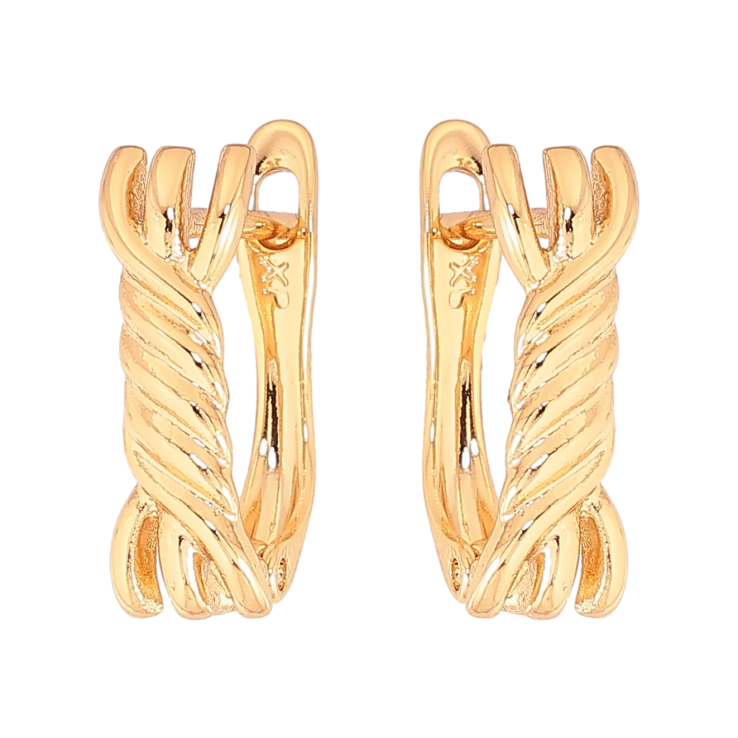 Серьги Xuping цвет Позолота 18К английский замок "Декоративный узор" фото №16 Серьги Xuping цвет Позолота 18К английский замок "Декоративный узор" фото №16