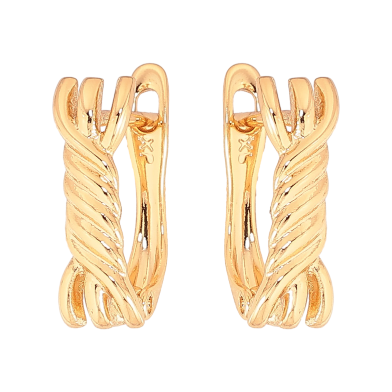 Серьги Xuping цвет Позолота 18К английский замок "Декоративный узор" фото №1 Серьги Xuping цвет Позолота 18К английский замок "Декоративный узор" фото №1