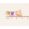 Серьги Xuping цвет Позолота 18K английский замок "Узор с радужными кристаллами" фото №2 Серьги Xuping цвет Позолота 18K английский замок "Узор с радужными кристаллами" фото №2