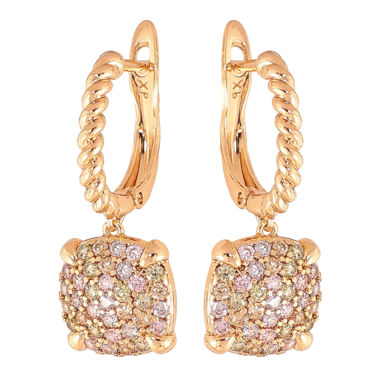 Серьги Xuping цвет Позолота 18K английский замок "Подвески с инкрустацией разноцветными кристаллами" фото №1 Серьги Xuping цвет Позолота 18K английский замок "Подвески с инкрустацией разноцветными кристаллами" фото №1