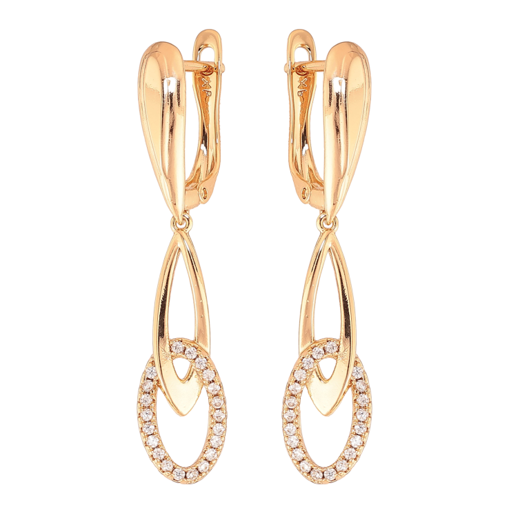 Сережки Xuping колір Позолота 18К англійський замок "Декоративні підвіски" фото №18