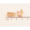 Серьги Xuping цвет Позолота 18K английский замок "Декоративный узор" фото №2