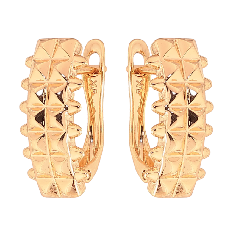 Серьги Xuping цвет Позолота 18K английский замок "Декоративный узор" фото №1