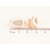 Серьги Xuping цвет Позолота 18K английский замок "Узор из белой керамики с кристаллами" фото №2 Серьги Xuping цвет Позолота 18K английский замок "Узор из белой керамики с кристаллами" фото №2