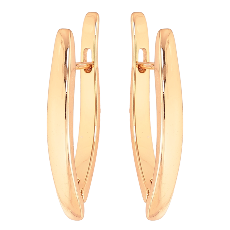 Серьги Xuping цвет Позолота 18К английский замок "Скобы" фото №21