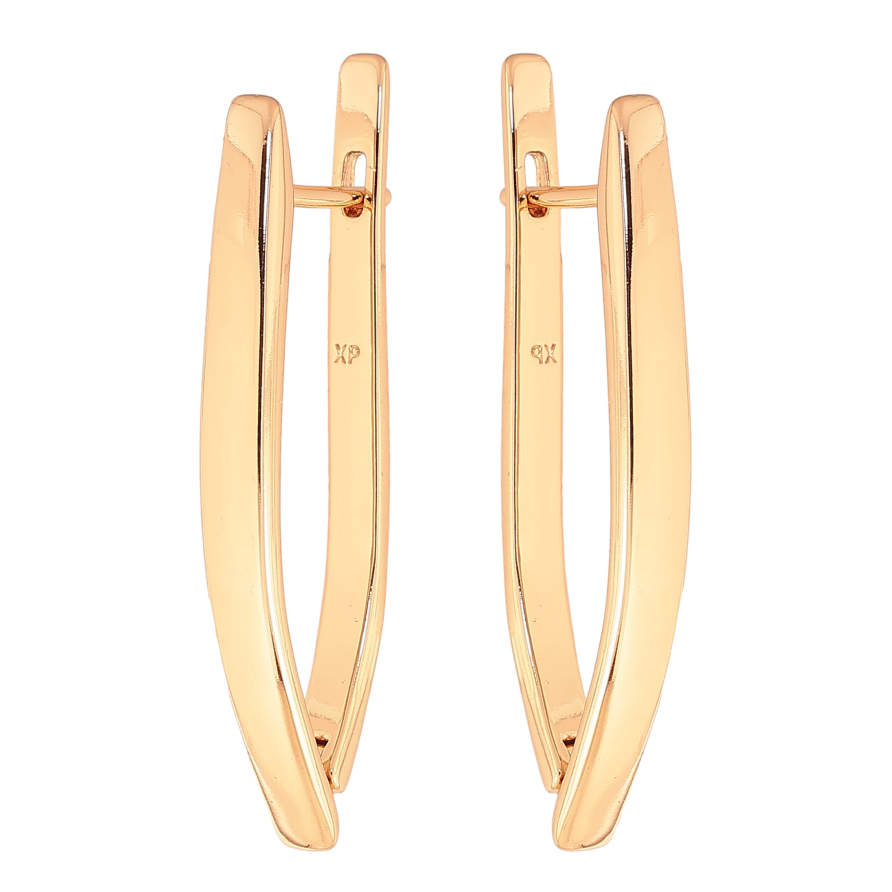 Сережки Xuping колір Позолота 18K англійський замок "Скоби" фото №1 Сережки Xuping колір Позолота 18K англійський замок "Скоби" фото №1
