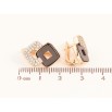 Серьги Xuping цвет Позолота 18K английский замок "Ромбовый узор из черной керамики с кристаллами" фото №2 Серьги Xuping цвет Позолота 18K английский замок "Ромбовый узор из черной керамики с кристаллами" фото №2