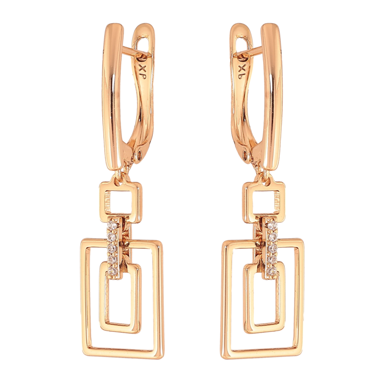 Сережки Xuping колір Позолота 18К англійський замок "Декоративні підвіски" фото №1 Сережки Xuping колір Позолота 18К англійський замок "Декоративні підвіски" фото №1