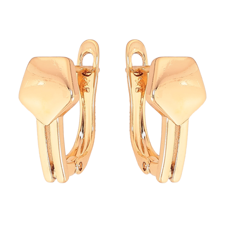 Сережки Xuping колір Позолота 18К англійський замок "Декоративний візерунок" фото №14