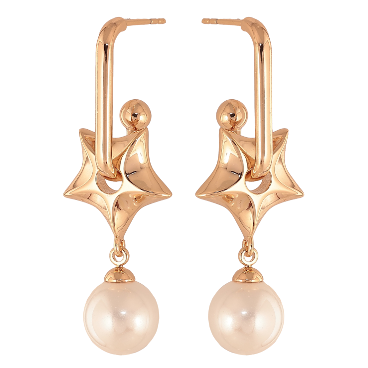 Сережки Xuping колір Позолота 18К пусети "Підвіски з перлинами" 2 в 1 фото №18 Сережки Xuping колір Позолота 18К пусети "Підвіски з перлинами" 2 в 1 фото №18