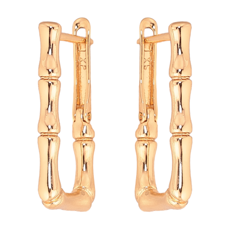 Серьги Xuping цвет Позолота 18К английский замок "Декоративный узор" фото №1 Серьги Xuping цвет Позолота 18К английский замок "Декоративный узор" фото №1