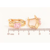 Серьги Xuping цвет Позолота 18K английский замок "Узор с розовыми кристаллами" фото №2 Серьги Xuping цвет Позолота 18K английский замок "Узор с розовыми кристаллами" фото №2