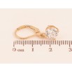 Сережки Xuping колір Позолота 18K французький замок "Кристали" ø 7мм фото №2