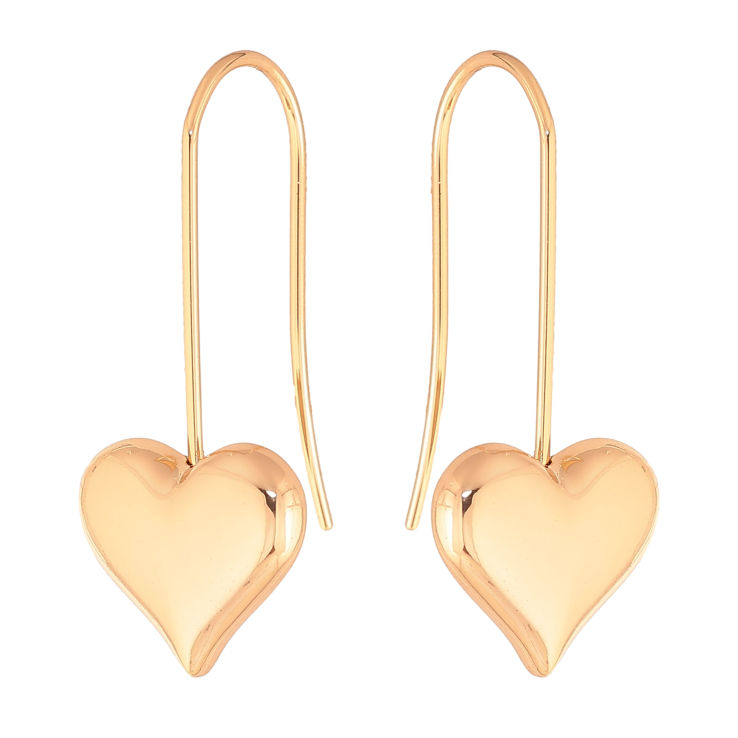 Сережки Xuping колір Позолота 18K французький замок "Сердечка" фото №16