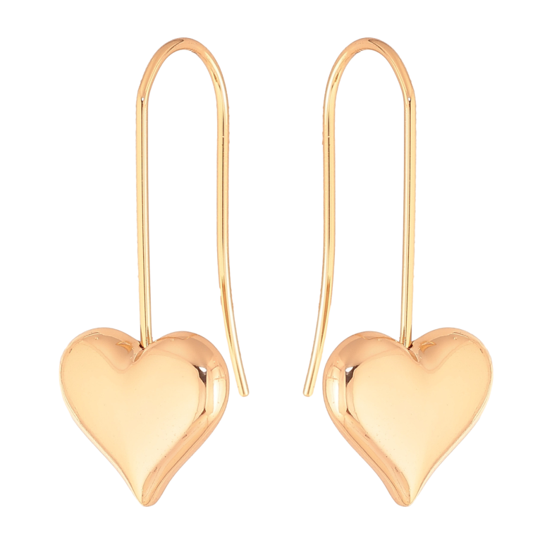 Сережки Xuping колір Позолота 18K французький замок "Сердечка" фото №1