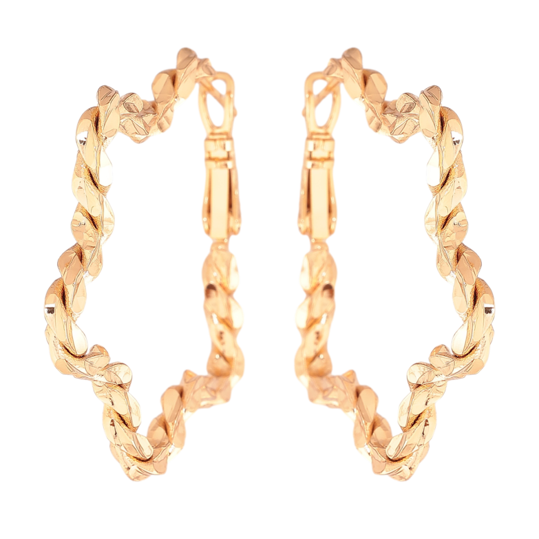 Сережки Xuping колір позолота 18K італійський замок зірки фото №1