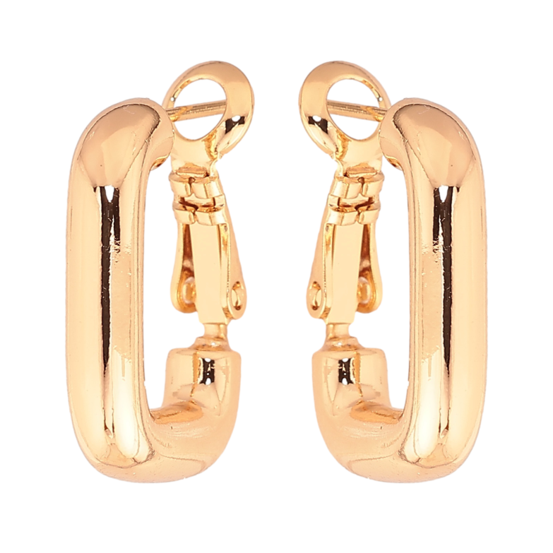 Серьги Xuping цвет позолота 18K итальянский замок декоративные 2х1.5см фото №2