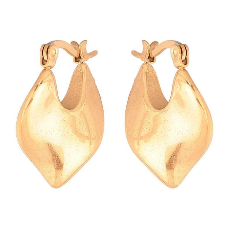 Сережки Xuping колір позолота 18K італійський замок декоративний візерунок фото №1