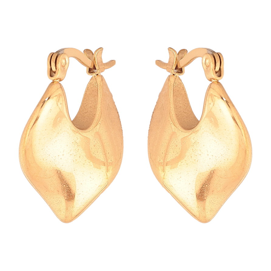 Сережки Xuping колір позолота 18K італійський замок декоративний візерунок фото №1