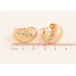 Серьги Xuping цвет Позолота 18K итальянский замок "Декоративный узор" фото №2