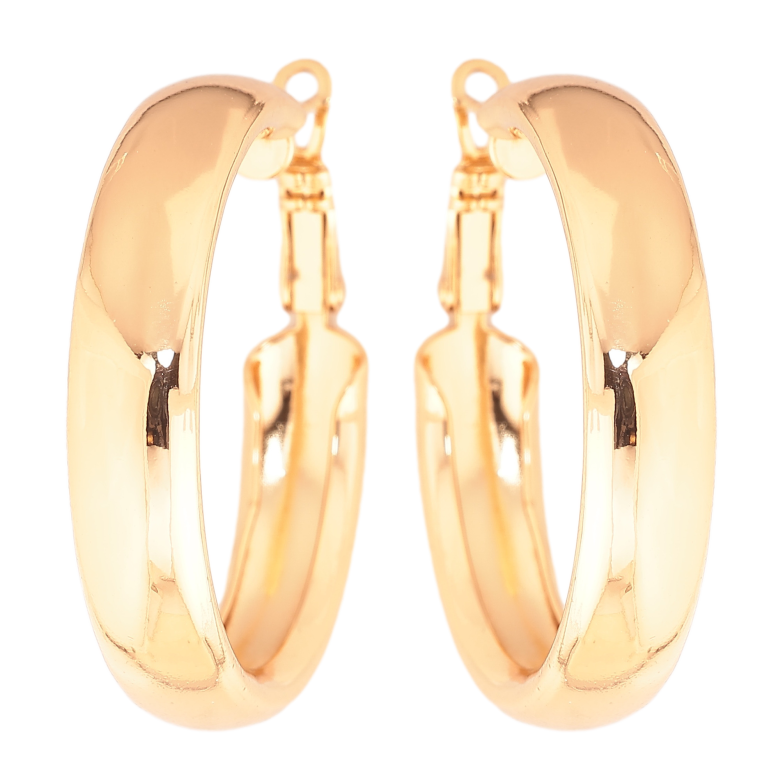 Серьги Xuping цвет позолота 18K кольца (конго) Классика ø 3.5см фото №1 Серьги Xuping цвет позолота 18K кольца (конго) Классика ø 3.5см фото №1